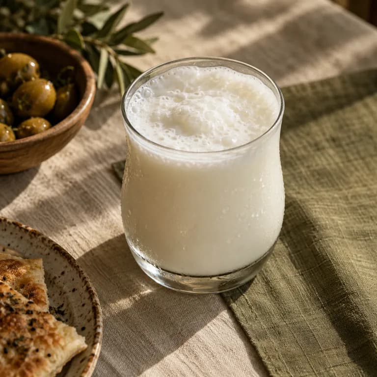 Günlük yayık ayran sunum görseli
