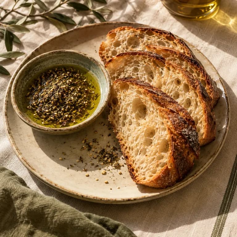 Ekşi mayalı ekmek sunum görseli